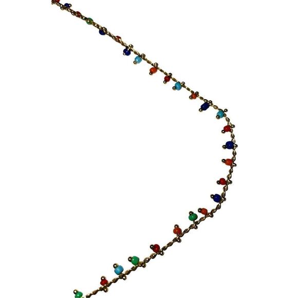 Multi Color Bear Boho Necklace - Picture 5 of 7